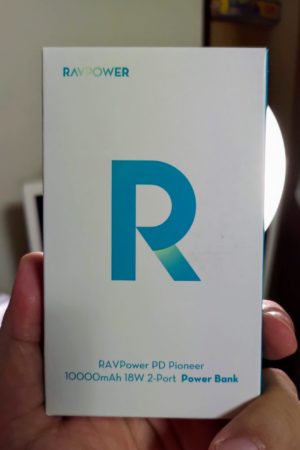 RAVPower モバイルバッテリーの化粧箱