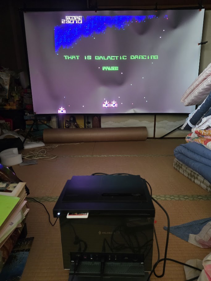 Analogue DuoでギャラガをValerion Pro2に投影