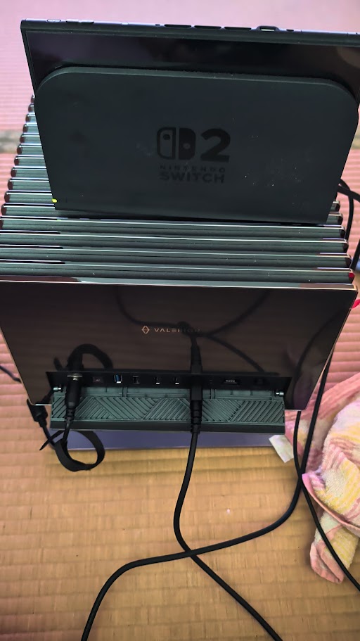 Valerion Pro2に載せたNintendo Switch 2のドック