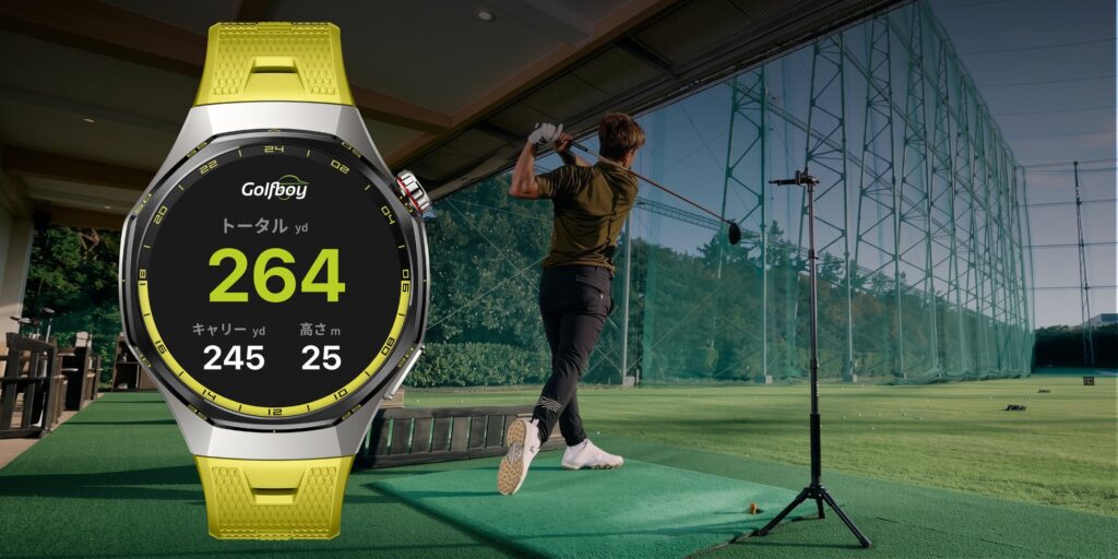 GolfboyアプリとHUAWEI WATCH GT 7 Proの連携イメージ