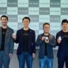 Plaud新製品発表会で新製品Plaud Oneを手に持つ登壇者4名