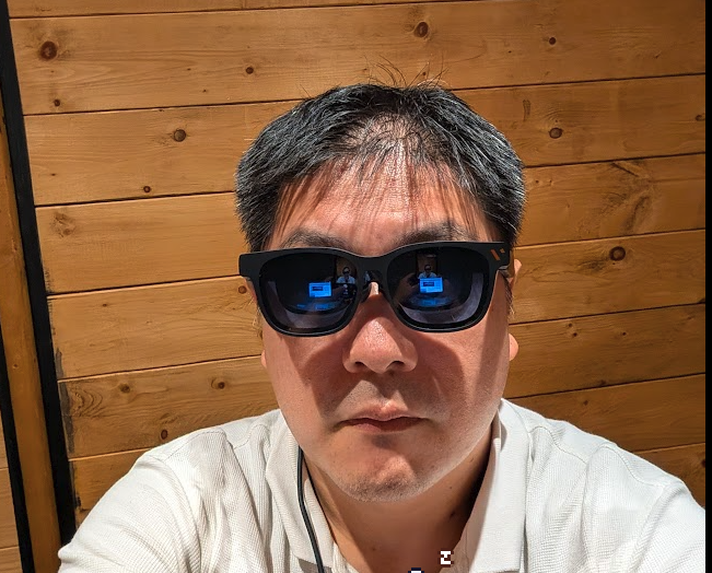 VITURE Pro 2をかけたタケイ