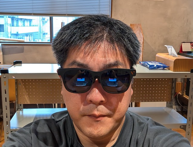 VITURE Pro 2をかけたタケイ